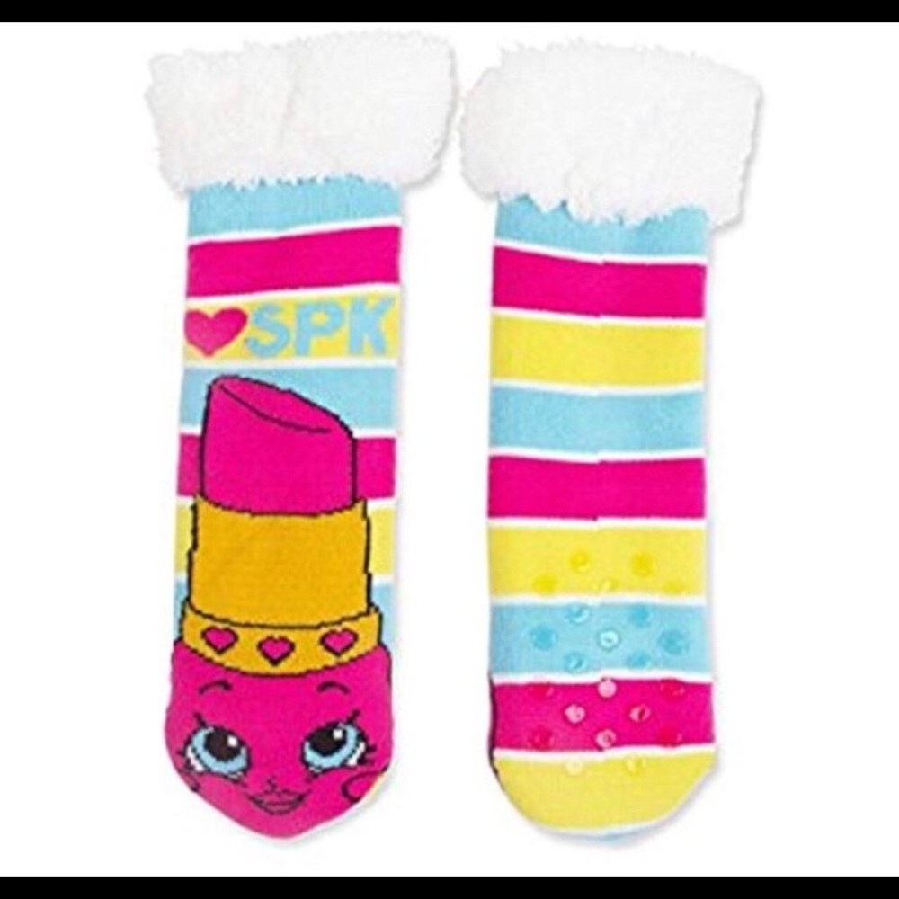 Shopkins Libby Lips Slipper Socks